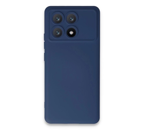 Xiaomi Poco X6 Pro Kılıf Nano içi Kadife Silikon - Lacivert Xiaomi Poco X6 Pro Kılıf Nano içi Kadife Silikon - Lacivert