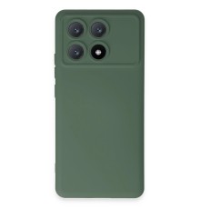 Xiaomi Poco X6 Pro Kılıf Nano içi Kadife Silikon - Koyu Yeşil