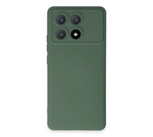 Xiaomi Poco X6 Pro Kılıf Nano içi Kadife Silikon - Koyu Yeşil Xiaomi Poco X6 Pro Kılıf Nano içi Kadife Silikon - Koyu Yeşil