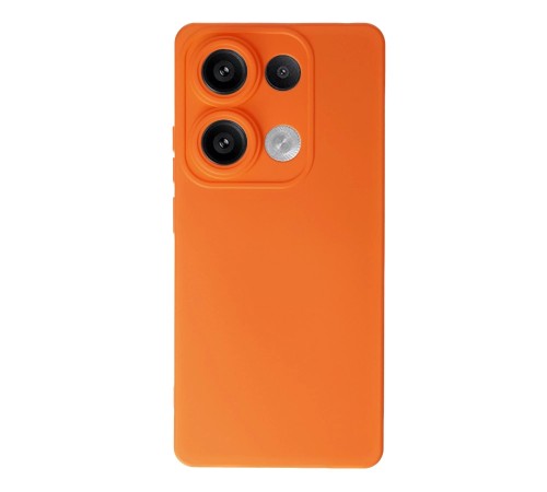 Xiaomi Redmi Note 13 Pro 4G Kılıf Nano içi Kadife Silikon - Turuncu Xiaomi Redmi Note 13 Pro 4G Kılıf Nano içi Kadife Silikon - Turuncu