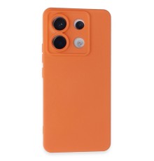 Xiaomi Redmi Note 13 Pro 5G Kılıf Nano içi Kadife Silikon - Turuncu