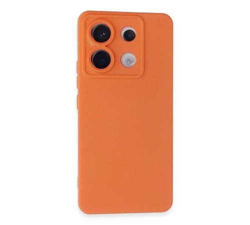 Xiaomi Redmi Note 13 Pro 5G Kılıf Nano içi Kadife Silikon - Turuncu Xiaomi Redmi Note 13 Pro 5G Kılıf Nano içi Kadife Silikon - Turuncu