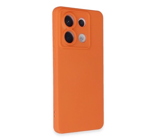Xiaomi Redmi Note 13 Pro 5G Kılıf Nano içi Kadife Silikon - Turuncu Xiaomi Redmi Note 13 Pro 5G Kılıf Nano içi Kadife Silikon - Turuncu
