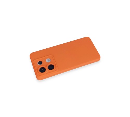 Xiaomi Redmi Note 13 Pro 5G Kılıf Nano içi Kadife Silikon - Turuncu Xiaomi Redmi Note 13 Pro 5G Kılıf Nano içi Kadife Silikon - Turuncu