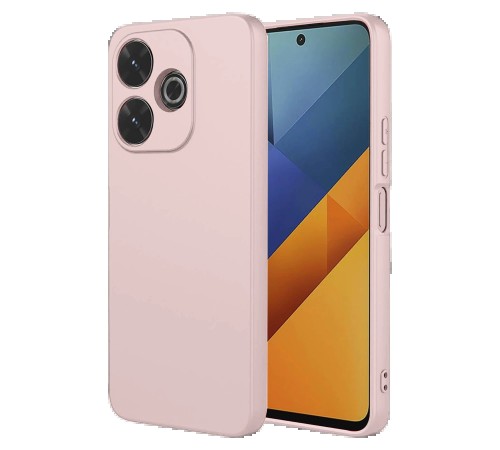 Xiaomi Redmi 13 4G Kılıf Nano içi Kadife Silikon - Pudra Xiaomi Redmi 13 4G Kılıf Nano içi Kadife Silikon - Pudra
