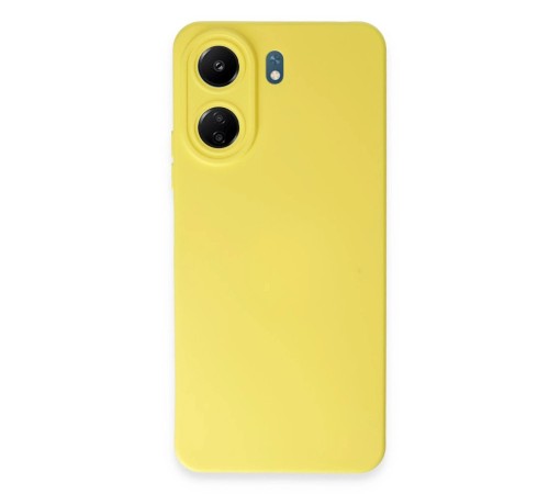 Xiaomi Redmi 13C Kılıf Nano içi Kadife Silikon - Sarı Xiaomi Redmi 13C Kılıf Nano içi Kadife Silikon - Sarı