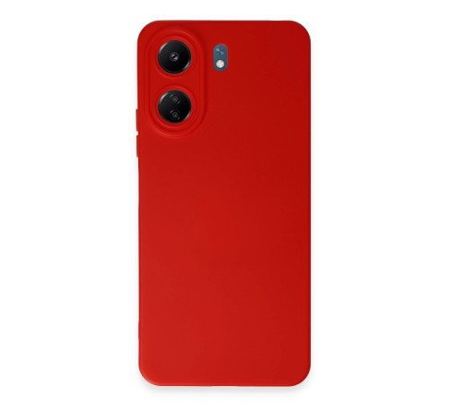 Xiaomi Redmi 13C Kılıf Nano içi Kadife Silikon - Kırmızı Xiaomi Redmi 13C Kılıf Nano içi Kadife Silikon - Kırmızı