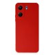 Xiaomi Redmi 13C Kılıf Nano içi Kadife Silikon - Kırmızı