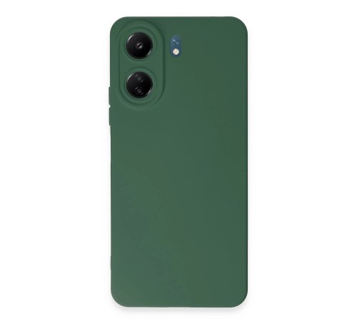 Xiaomi Redmi 13C Kılıf Nano içi Kadife Silikon - Koyu Yeşil Xiaomi Redmi 13C Kılıf Nano içi Kadife Silikon - Koyu Yeşil