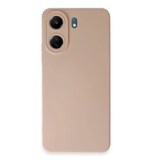 Xiaomi Redmi 13C Kılıf Nano içi Kadife Silikon - Pudra