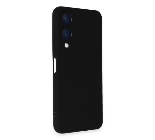Vivo Y17S Kılıf Nano içi Kadife Silikon - Siyah Vivo Y17S Kılıf Nano içi Kadife Silikon - Siyah