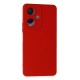 Vivo Y17S Kılıf Nano içi Kadife Silikon - Kırmızı