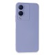 Vivo Y17S Kılıf Nano içi Kadife Silikon - Lila