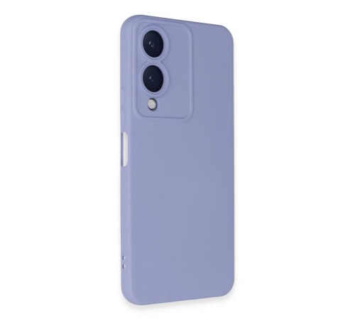 Vivo Y17S Kılıf Nano içi Kadife Silikon - Lila Vivo Y17S Kılıf Nano içi Kadife Silikon - Lila