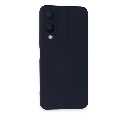 Vivo Y17S Kılıf Nano içi Kadife Silikon - Lacivert Vivo Y17S Kılıf Nano içi Kadife Silikon - Lacivert