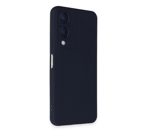 Vivo Y17S Kılıf Nano içi Kadife Silikon - Lacivert Vivo Y17S Kılıf Nano içi Kadife Silikon - Lacivert