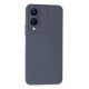 Vivo Y17S Kılıf Nano içi Kadife Silikon - Gri