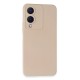 Vivo Y17S Kılıf Nano içi Kadife Silikon - Pudra