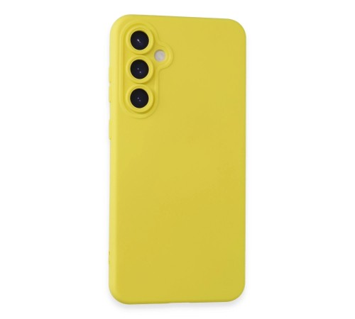Samsung Galaxy S24 Kılıf Nano içi Kadife Silikon - Sarı Samsung Galaxy S24 Kılıf Nano içi Kadife Silikon - Sarı