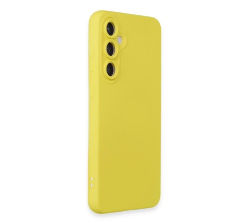 Samsung Galaxy S24 Kılıf Nano içi Kadife Silikon - Sarı Samsung Galaxy S24 Kılıf Nano içi Kadife Silikon - Sarı