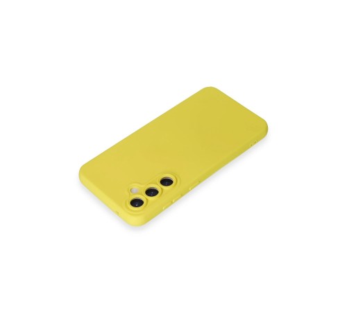 Samsung Galaxy S24 Kılıf Nano içi Kadife Silikon - Sarı Samsung Galaxy S24 Kılıf Nano içi Kadife Silikon - Sarı
