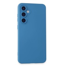 Samsung Galaxy S24 Kılıf Nano içi Kadife Silikon - Mavi