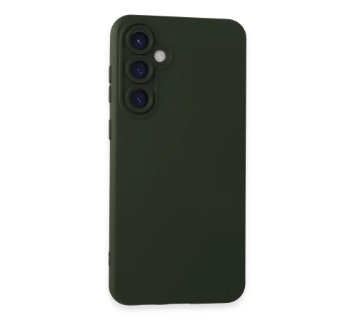 Samsung Galaxy S24 Kılıf Nano içi Kadife Silikon - Koyu Yeşil Samsung Galaxy S24 Kılıf Nano içi Kadife Silikon - Koyu Yeşil
