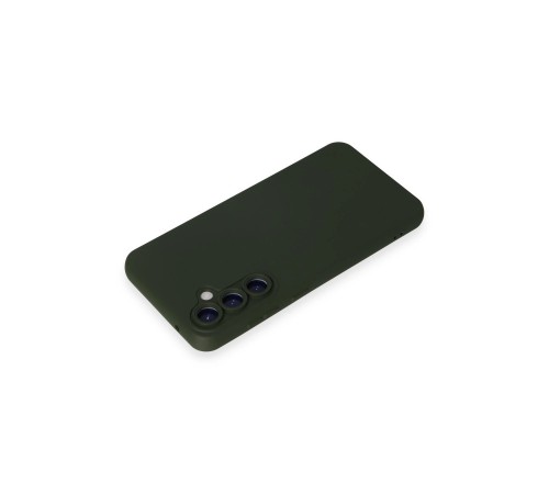 Samsung Galaxy S24 Kılıf Nano içi Kadife Silikon - Koyu Yeşil Samsung Galaxy S24 Kılıf Nano içi Kadife Silikon - Koyu Yeşil