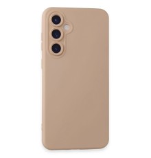 Samsung Galaxy S24 Kılıf Nano içi Kadife Silikon - Pudra