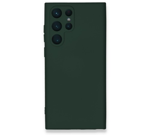 Samsung Galaxy S24 Ultra Kılıf Nano içi Kadife Silikon - Koyu Yeşil Samsung Galaxy S24 Ultra Kılıf Nano içi Kadife Silikon - Koyu Yeşil