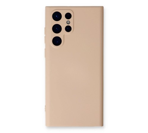 Samsung Galaxy S24 Ultra Kılıf Nano içi Kadife Silikon - Pudra Samsung Galaxy S24 Ultra Kılıf Nano içi Kadife Silikon - Pudra