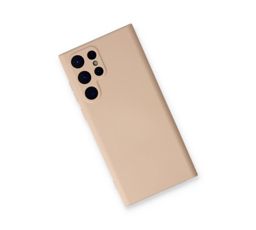 Samsung Galaxy S24 Ultra Kılıf Nano içi Kadife Silikon - Pudra Samsung Galaxy S24 Ultra Kılıf Nano içi Kadife Silikon - Pudra