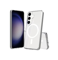 Samsung Galaxy S24 Plus Kılıf Magneticsafe Şeffaf Silikon - Şeffaf