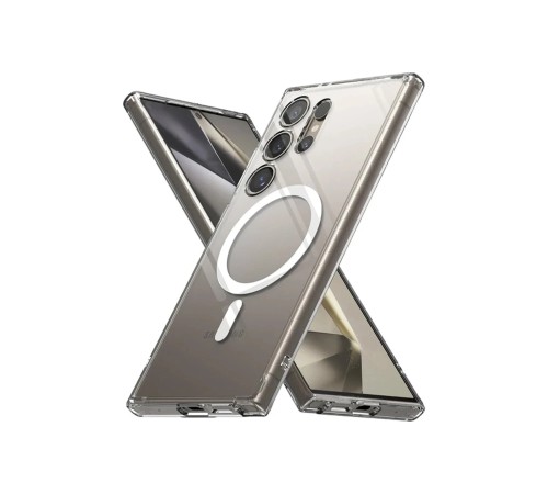 Samsung Galaxy S24 Ultra Kılıf Magneticsafe Şeffaf Silikon - Şeffaf Samsung Galaxy S24 Ultra Kılıf Magneticsafe Şeffaf Silikon - Şeffaf
