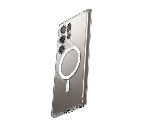 Samsung Galaxy S24 Ultra Kılıf Magneticsafe Şeffaf Silikon - Şeffaf Samsung Galaxy S24 Ultra Kılıf Magneticsafe Şeffaf Silikon - Şeffaf
