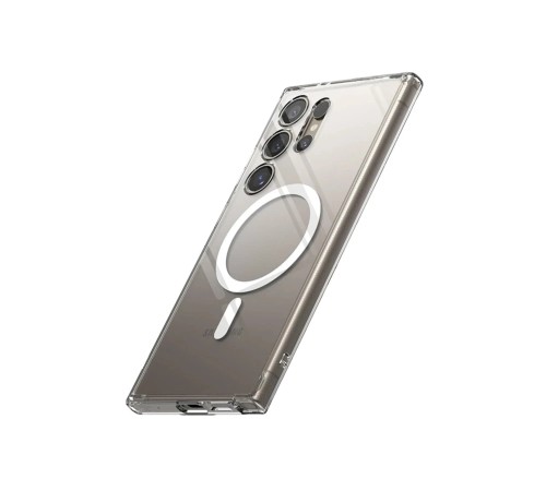 Samsung Galaxy S24 Ultra Kılıf Magneticsafe Şeffaf Silikon - Şeffaf Samsung Galaxy S24 Ultra Kılıf Magneticsafe Şeffaf Silikon - Şeffaf