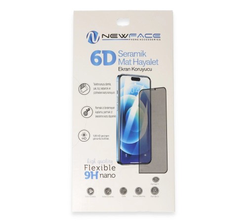 iPhone 13 Pro 6D Antistatik Mat Seramik Hayalet Nano Ekran Koruyucu