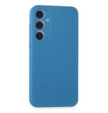 Samsung Galaxy A15 4G Kılıf First Silikon - Mavi