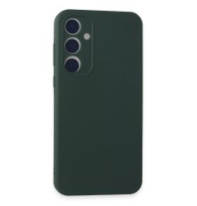 Samsung Galaxy A15 4G Kılıf First Silikon - Koyu Yeşil