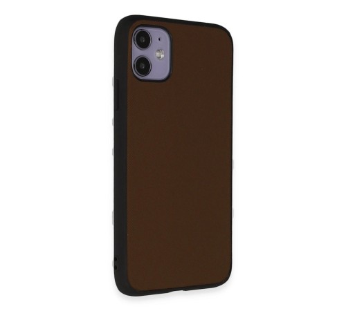 iPhone 11 Kılıf Taft Kapak - Kahverengi