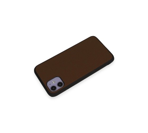 iPhone 11 Kılıf Taft Kapak - Kahverengi