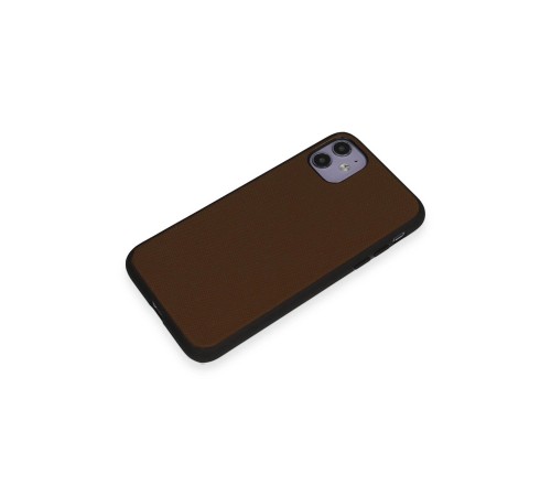 iPhone 11 Kılıf Taft Kapak - Kahverengi