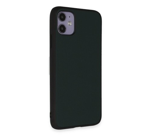 iPhone 11 Kılıf Taft Kapak - Koyu Yeşil