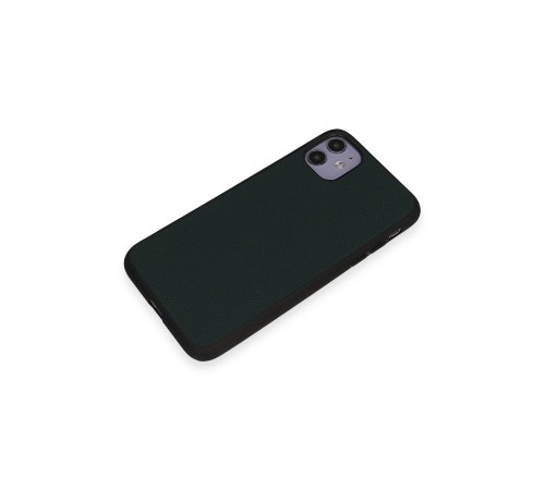 iPhone 11 Kılıf Taft Kapak - Koyu Yeşil