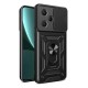 Xiaomi Redmi Note 13 Pro Plus Kılıf Pars Lens Yüzüklü Silikon - Siyah