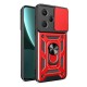 Xiaomi Redmi Note 13 Pro Plus Kılıf Pars Lens Yüzüklü Silikon - Kırmızı