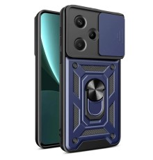 Xiaomi Redmi Note 13 Pro Plus Kılıf Pars Lens Yüzüklü Silikon - Lacivert