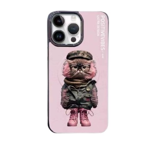 iPhone 14 Pro Max Fun Magsafe Kapak - Pembe iPhone 14 Pro Max Fun Magsafe Kapak - Pembe