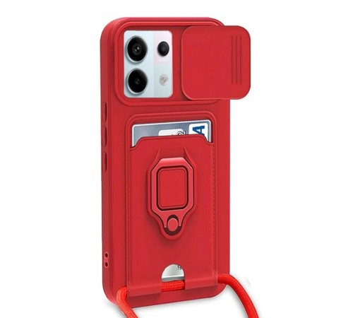 Xiaomi Redmi Note 13 Pro 5G Kılıf Zuma Kartvizitli Yüzüklü Silikon - Kırmızı Xiaomi Redmi Note 13 Pro 5G Kılıf Zuma Kartvizitli Yüzüklü Silikon - Kırmızı