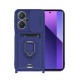 Xiaomi Redmi Note 13 Pro Plus Kılıf Zuma Kartvizitli Yüzüklü Silikon - Lacivert